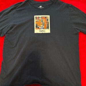 Nike Black Graphic Tee with Sneaker Design